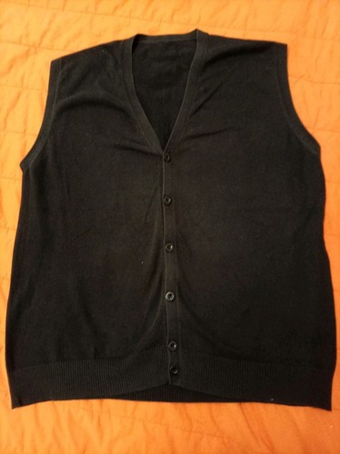 Gilet uomo nero oversize - , size