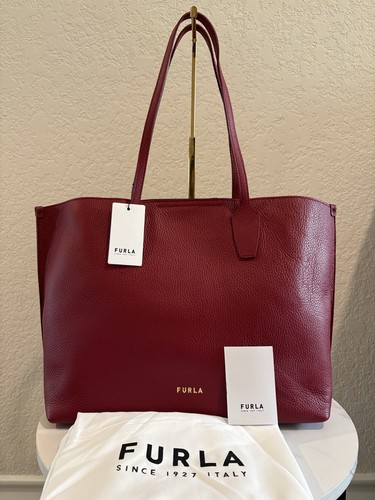 Nwt furla large bordeaux - furla,