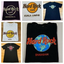 Hard Rock Cafe T-Shirt Uomo Collezione Nero Bianco S M L XL Vintage Mondo ✅