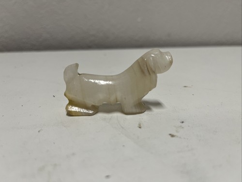 Statuina cane marmo - cane,