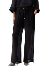 LIU JO PANTALONI CARGO NERO