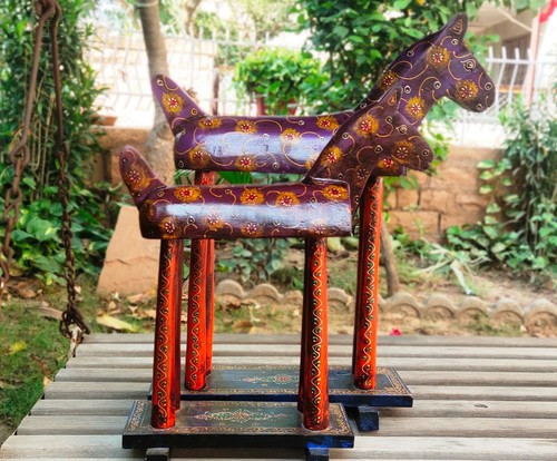 Cavallo legno dipinto a - in,