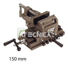 Morsa a croce per trapano a colonna Fervi 0188/150 ganasce 150mm apertura 145mm