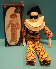 Arlecchino Flessibile Porcellana e Raso 38 cm. Ceppi Ratti Vintage Nuovo 