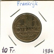 Moneta 10 FRANCHI 1984 FRANCIA