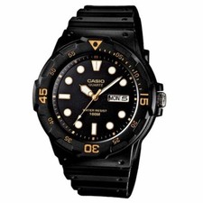 CASIO MRW-200H-1EVDF OROLOGIO UNISEX RESINA NERO DATA GIORNO 43mm SOTTOCOSTO