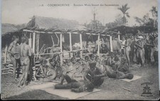 Cartolina  Vietnam Cochinchine  Sourcers Mois faisant des Incantation