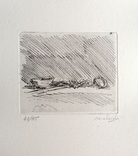 CARLO MATTIOLI - Acquaforte firmata e num. - Da "DIECI INCISIONI" PRANDI 1965