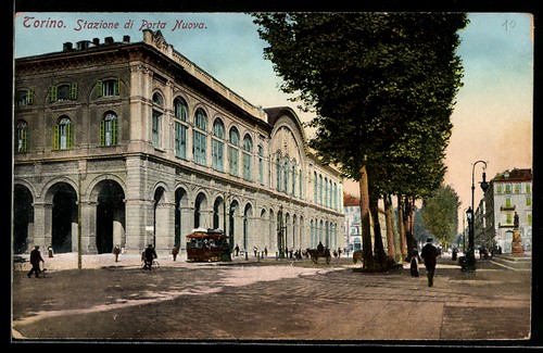 Cartolina torino stazione di - torino,,