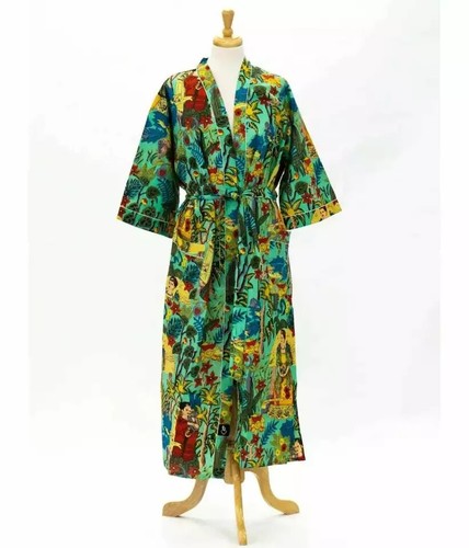 Accappatoi kimono lungo verde