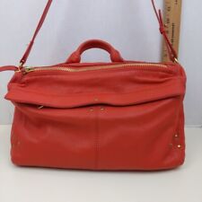 Borsa da donna Jerome Dreyfuss Raoul borsa a mano in pelle rosso brillante borsa di design