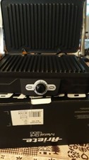 Ariete Panini Maker/Griglia,Piastra Antiaderente, Argento Nero 32x25.5x12