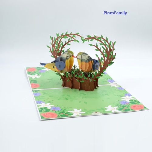 C05 beautiful pop card - 3d,