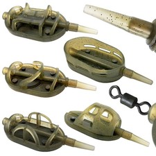 Method Feeder cestelli mangime coda gomma Life-ORANGE InLine Flat Carpfen Methodkorb