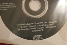 Dell Application Cyberlink PowerDVD 8.2 8.3 Reinstallazione CD ORIGINALE