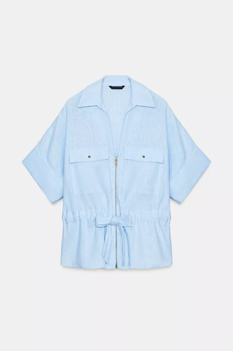 Camicia donna blu taglia media