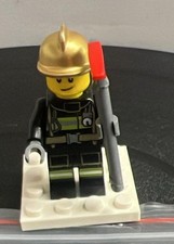 Lego minifigura pompiere tlm030 ? set 70813 2014 ? casco oro e ascia (24)