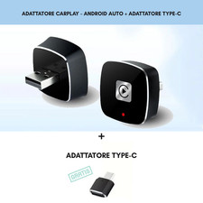 Adattatore Wireless CarPlay & Android Auto Universale USB + Type-C - iPhone