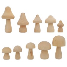  10 Pcs Funghi Di Legno Forme
