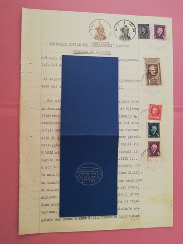 G1235 carta bollo isole jonie - carta,