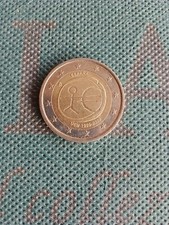 Moneta 2 Euro Rara Spagna Uem 1999 - 2009 Circolata 