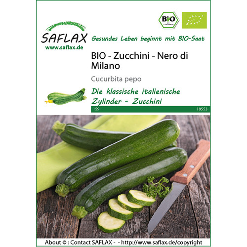 Saflax bio zucchine nero - bio,
