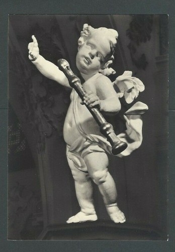 Angelo musicale rppc con - musicale,