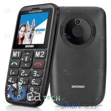 BRONDI STILOSO TELEFONO CELLULARE SENIOR DUALSIM CONTROLLO REMOTO | NERO