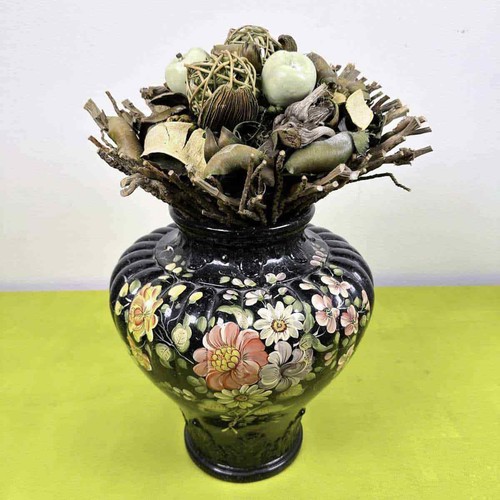 Vaso ceramica bassano nero - vaso,