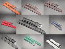 Structured Leather Watch Straps 18/20mm - Multi Colors