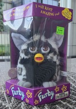 Raro Furby Husky Nero e Grigio