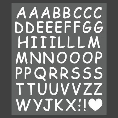 Lettere bianche adesive - lettere,
