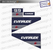 Adesivi motore marino fuoribordo Evinrude 9.9 cv