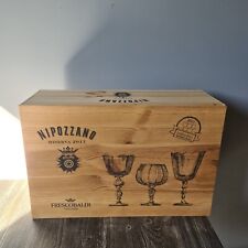 Cassetta Legno Vino Chianti Nipozzano Frescobaldi Formato 12 Bott Tre Bicchieri