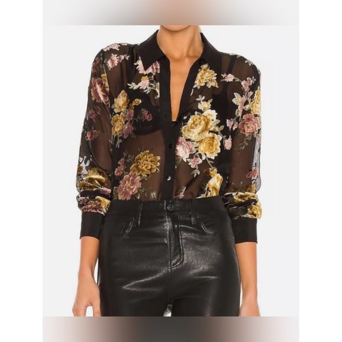 Camicetta burnout floreale - burnout,