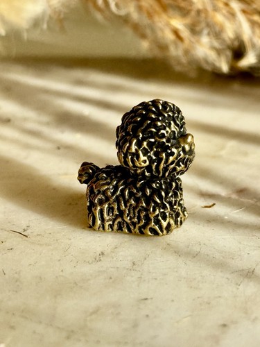 Vintage brass toy poodle - vintage,
