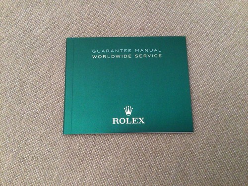Libretto booklet rolex - libretto,