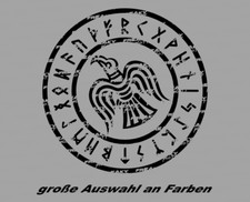 Adesivo HUGIN MUNIN rune bussola Vegvisir adesivo vichingo auto Odino Thor 