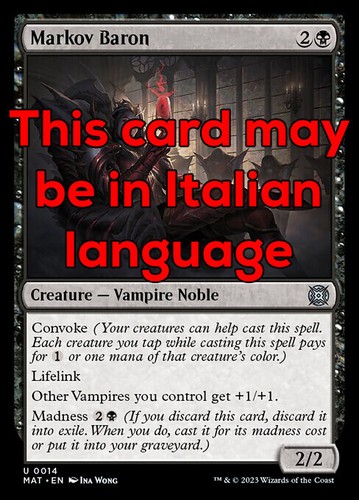 Mtg markov baron exc - baron,