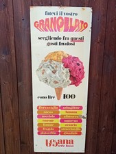 Tabella insegna gelati - tabella,