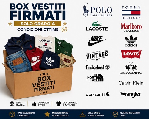 Box vestiti firmati 10 pz - firmati,