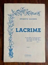 Ernesto Mandes - LACRIME - Edizioni F.lli Leone / Foggia 1957