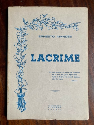 Ernesto mandes lacrime - -,