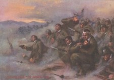 Cartolina antica (C. Tafuri) 10° Reggimento Fanteria "Regina", MOVM