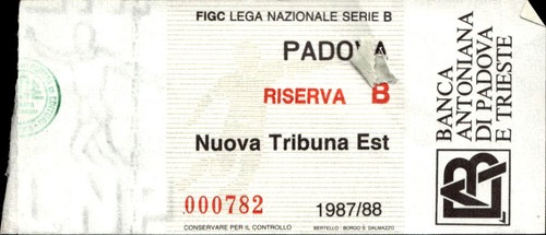 Biglietto partita calcio - biglietto,