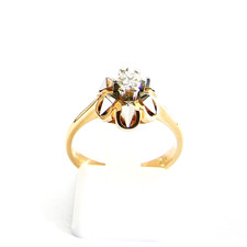 Anello oro rosa 750 18 kt