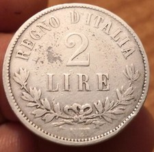 Moneta 2 Lire 1863 Napoli