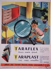 PUBLICITÉ TARAFLEX SOUS MON PIED TARAPLAST SUR MES MEUBLES