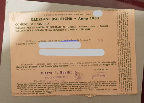 Scheda elettorale elezioni - scheda,