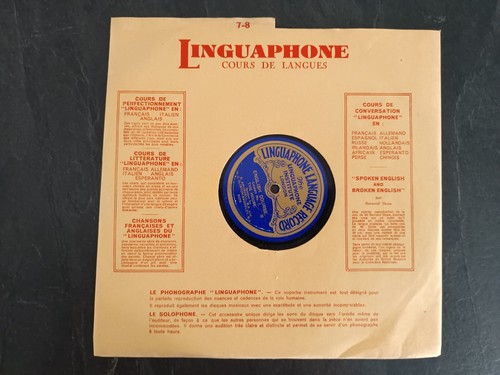 Linguaphone gramofono - linguaphone,